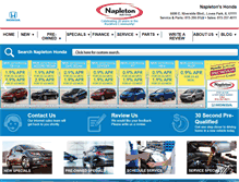 Tablet Screenshot of napletonlovesparkhonda.com